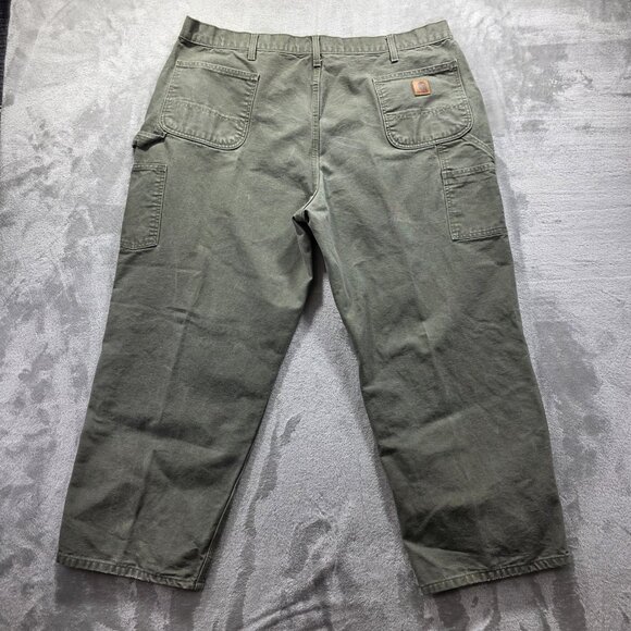 Carhartt B11 MOS Pants Mens 44x30 Green Workwear Original Fit Utility Cotton - Picture 2 of 10